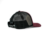 'Trucker Hat - Maroon Tweed/Black'