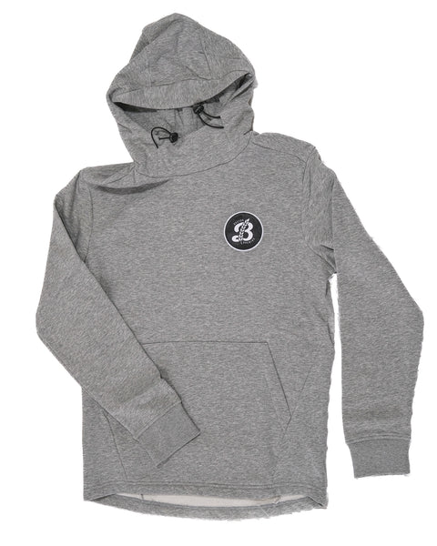 Patch Hoodie - Heather Grey