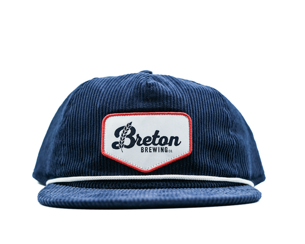 Corduroy Grandpa Hat Twilight Blue