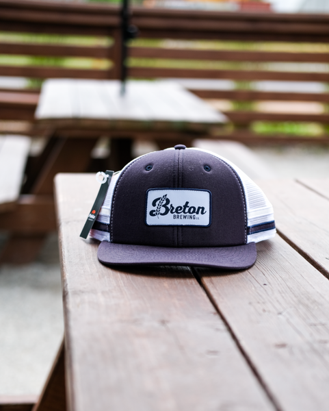 Pukka Trucker Hat- Navy/White Stripe- Crsv Patch