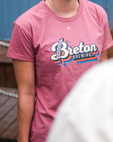 Next Level Fem T- Heather Mauve- Retro Cursive
