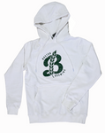 'B' Logo Hoodie - White