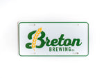 Breton Brewing License Plate