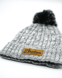 Knitted Pom Toque - Grey