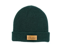 _Leather Patch Toque - Forest Green